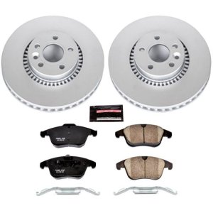 Land Rover LR2 Brake Pads + Rotors - Front - PowerStop - Z23 Evolution Sport, GEOMET 360 Coated Rotors + Carbon-Fiber Ceramic Pads - `08-`15 Land Rover LR2 Brake Pads + Rotors - Front - PowerStop - Z23 Evolution Sport, GEOMET 360 Coated Rotors + Carbon-Fiber Ceramic Pads - `08-`15