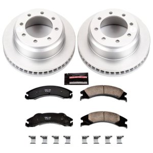 Ford E-150 Brake Kit - Rear - PowerStop - Z17 Evolution Geomet Coated Rotors + Low-Dust Ceramic Pads - `08-`14 Ford E-150 Brake Kit - Rear - PowerStop - Z17 Evolution Geomet Coated Rotors + Low-Dust Ceramic Pads - `08-`14