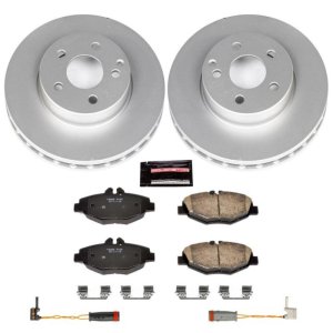 Mercedes-Benz E320 Brake Kit - Front - PowerStop - Z23 Evolution Sport Coated Rotors + Carbon-Fiber Ceramic Pads - `03-`05 Mercedes-Benz E320 Brake Kit - Front - PowerStop - Z23 Evolution Sport Coated Rotors + Carbon-Fiber Ceramic Pads - `03-`05