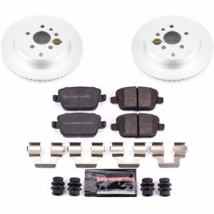 Land Rover LR2 Brake Pads + Rotors - Rear - PowerStop - Evolution Geomet Coated Rotors + Z23 Carbon-Fiber Ceramic Pads - `08-`12 Land Rover LR2 Brake Pads + Rotors - Rear - PowerStop - Evolution Geomet Coated Rotors + Z23 Carbon-Fiber Ceramic Pads - `08-`12