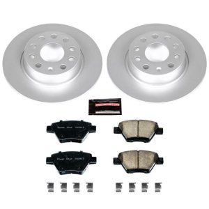 Audi A3 Brake Kit - Rear - PowerStop - Z23 Evolution Coated - `10-`12
