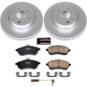 Mercedes-Benz C250 Brake Kit - Front - PowerStop - Z23 Evolution Sport Coated Rotors + Carbon-Fiber Ceramic Pads - `12-`15 Mercedes-Benz C250 Brake Kit - Front - PowerStop - Z23 Evolution Sport Coated Rotors + Carbon-Fiber Ceramic Pads - `12-`15