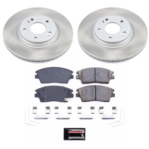 Honda Crosstour Brake Kit - Front + Rear - PowerStop - Evolution Geomet Coated Rotors + Low-Dust Ceramic Pads - `12-`15 Honda Crosstour Brake Kit - Front + Rear - PowerStop - Evolution Geomet Coated Rotors + Low-Dust Ceramic Pads - `12-`15