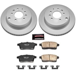 Mazda CX-7 Brake Kit - Rear - PowerStop - Z17 Evolution Geomet Coated Rotors + Low-Dust Ceramic Pads - `07-`12 Mazda CX-7 Brake Kit - Rear - PowerStop - Z17 Evolution Geomet Coated Rotors + Low-Dust Ceramic Pads - `07-`12
