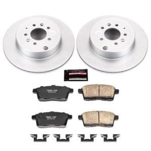 Mazda CX-9 Brake Kit - Rear - PowerStop - Genuine Geomet Coated Rotors + Z17 Low-Dust Ceramic Pads - `07-`15 Mazda CX-9 Brake Kit - Rear - PowerStop - Genuine Geomet Coated Rotors + Z17 Low-Dust Ceramic Pads - `07-`15