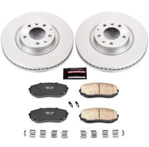 Mazda CX-9 Brake Kit - Front - PowerStop - Z17 Evolution Geomet Coated Rotors + Low-Dust Ceramic Pads - `07-`15 Mazda CX-9 Brake Kit - Front - PowerStop - Z17 Evolution Geomet Coated Rotors + Low-Dust Ceramic Pads - `07-`15