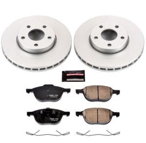 Ford C-Max Brake Kit - Front - PowerStop - Z17 Evolution Geomet Coated Rotors + Z17 Low-Dust Ceramic Pads - `13-`18 Ford C-Max Brake Kit - Front - PowerStop - Z17 Evolution Geomet Coated Rotors + Z17 Low-Dust Ceramic Pads - `13-`18