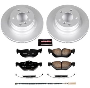BMW 3 Series Brake Kit - Rear - PowerStop - Z23 Evolution Geomet Coated Rotors + Carbon-Fiber Ceramic Pads - `11-`13