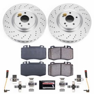 Mercedes-Benz C32 AMG Brake Kit - Front - PowerStop - Z23 Evolution Sport Coated - `02-`04 Mercedes-Benz C32 AMG Brake Kit - Front - PowerStop - Z23 Evolution Sport Coated - `02-`04