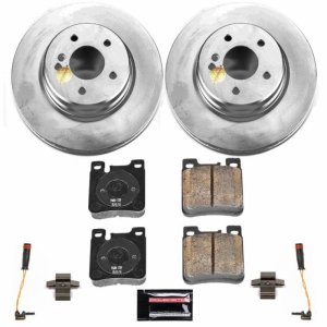 Mercedes-Benz C32 AMG Brake Kit - Rear - PowerStop - Geomet Coated Rotors + Z23 Carbon-Fiber Ceramic Pads - `02-`04 Mercedes-Benz C32 AMG Brake Kit - Rear - PowerStop - Geomet Coated Rotors + Z23 Carbon-Fiber Ceramic Pads - `02-`04