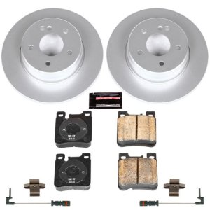 Mercedes-Benz E320 Brake Kit - Rear - PowerStop - Geomet Coated Rotors + Z23 Carbon-Fiber Ceramic Pads - `98-`03 Mercedes-Benz E320 Brake Kit - Rear - PowerStop - Geomet Coated Rotors + Z23 Carbon-Fiber Ceramic Pads - `98-`03