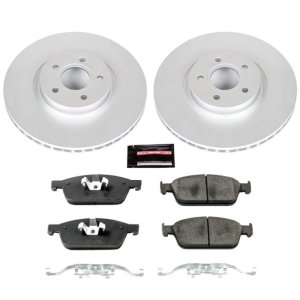 Ford Focus Brake Kit - Front - PowerStop - Fully Coated Geomet Rotors + Z23 Carbon-Fiber Ceramic Pads - `13-`14 Ford Focus Brake Kit - Front - PowerStop - Fully Coated Geomet Rotors + Z23 Carbon-Fiber Ceramic Pads - `13-`14