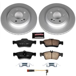 Mercedes-Benz S430 Brake Kit - Rear - PowerStop - Geomet Coated Rotors + Z23 Carbon-Fiber Ceramic Pads - `03-`06 Mercedes-Benz S430 Brake Kit - Rear - PowerStop - Geomet Coated Rotors + Z23 Carbon-Fiber Ceramic Pads - `03-`06