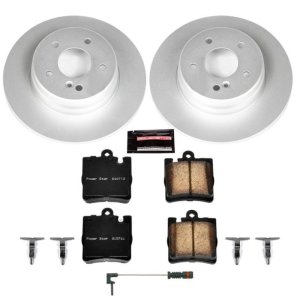 Mercedes-Benz CLK430 Brake Kit - Rear - PowerStop - Z23 Evolution Sport Coated + Z23 Carbon-Fiber Ceramic Pads - `00-`03 Mercedes-Benz CLK430 Brake Kit - Rear - PowerStop - Z23 Evolution Sport Coated + Z23 Carbon-Fiber Ceramic Pads - `00-`03