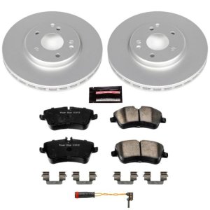 Mercedes-Benz SLK280 Brake Kit - Front - PowerStop - Geomet Coated Rotors + Carbon-Fiber Ceramic Pads - `06-`08 Mercedes-Benz SLK280 Brake Kit - Front - PowerStop - Geomet Coated Rotors + Carbon-Fiber Ceramic Pads - `06-`08