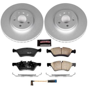Mercedes-Benz ML450 Brake Kit - Front - PowerStop - Geomet Coated Rotors + Z23 Carbon-Fiber Ceramic Pads - `10-`11 Mercedes-Benz ML450 Brake Kit - Front - PowerStop - Geomet Coated Rotors + Z23 Carbon-Fiber Ceramic Pads - `10-`11