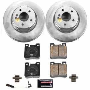 Mercedes-Benz E55 AMG Brake Kit - Rear - PowerStop - Genuine Geomet Coated Rotors + Z23 Carbon-Fiber Ceramic Pads - `99-`02 Mercedes-Benz E55 AMG Brake Kit - Rear - PowerStop - Genuine Geomet Coated Rotors + Z23 Carbon-Fiber Ceramic Pads - `99-`02