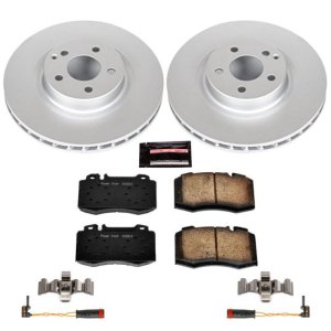 Mercedes-Benz SL500 Brake Kit - Front - PowerStop - Z23 Evolution Sport Coated Rotors + Carbon-Fiber Ceramic Pads - 2003 Mercedes-Benz SL500 Brake Kit - Front - PowerStop - Z23 Evolution Sport Coated Rotors + Carbon-Fiber Ceramic Pads - 2003