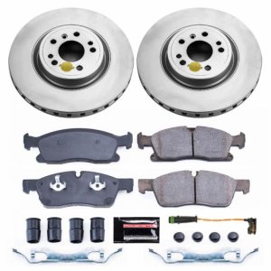 Mercedes-Benz GLE Brake Kit - Front - PowerStop - Z23 Evolution Coated Rotors + Carbon-Fiber Ceramic Pads - 2016 Mercedes-Benz GLE Brake Kit - Front - PowerStop - Z23 Evolution Coated Rotors + Carbon-Fiber Ceramic Pads - 2016