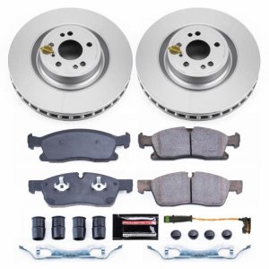 Mercedes-Benz GL350 Brake Kit - Front - PowerStop - Geomet Coated Rotors + Z23 Carbon-Fiber Ceramic Pads - `13-`16 Mercedes-Benz GL350 Brake Kit - Front - PowerStop - Geomet Coated Rotors + Z23 Carbon-Fiber Ceramic Pads - `13-`16