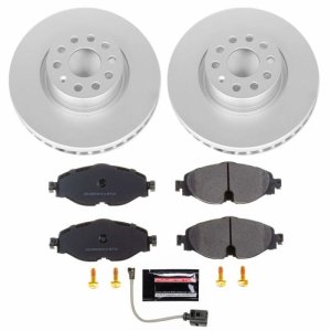 Audi A3 Brake Kit - Front - PowerStop - Z23 Evolution Sport Coated Rotors + Carbon-Fiber Ceramic Pads - `15-`18 Audi A3 Brake Kit - Front - PowerStop - Z23 Evolution Sport Coated Rotors + Carbon-Fiber Ceramic Pads - `15-`18