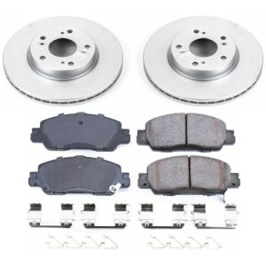 Honda Accord Brake Kit - Front - PowerStop - Z17 Evolution Geomet Coated Rotors + Low-Dust Ceramic Pads - `16-`17 Honda Accord Brake Kit - Front - PowerStop - Z17 Evolution Geomet Coated Rotors + Low-Dust Ceramic Pads - `16-`17