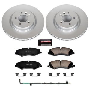 Land Rover LR4 Brake Pads + Rotors - Front - PowerStop - GEOMET 360 Coated Rotors + Z23 Evolution Sport Carbon-Fiber Ceramic Pads - `11-`16 Land Rover LR4 Brake Pads + Rotors - Front - PowerStop - GEOMET 360 Coated Rotors + Z23 Evolution Sport Carbon-Fiber Ceramic Pads - `11-`16