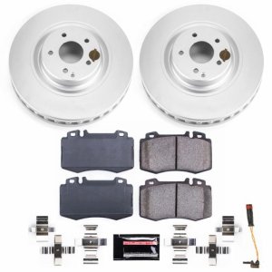Mercedes-Benz CLK500 Brake Kit - Front - PowerStop - Z23 Evolution Coated - `03-`06 Mercedes-Benz CLK500 Brake Kit - Front - PowerStop - Z23 Evolution Coated - `03-`06