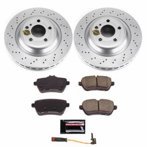 Mercedes-Benz SL400 Brake Kit - Rear - PowerStop - Geomet Coated Rotors + Z23 Carbon-Fiber Ceramic Pads - `15-`16 Mercedes-Benz SL400 Brake Kit - Rear - PowerStop - Geomet Coated Rotors + Z23 Carbon-Fiber Ceramic Pads - `15-`16