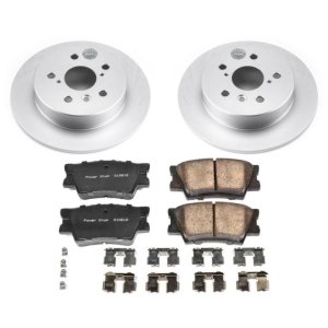 Toyota Camry Brake Kit - Rear - PowerStop - Geomet Coated Rotors + Z17 Low-Dust Ceramic Pads - `18-`19 Toyota Camry Brake Kit - Rear - PowerStop - Geomet Coated Rotors + Z17 Low-Dust Ceramic Pads - `18-`19