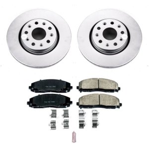 Jeep Wrangler Brake Kit - Front - PowerStop - Geomet Coated Rotors + Z17 Low-Dust Ceramic Pads - `18-`19 Jeep Wrangler Brake Kit - Front - PowerStop - Geomet Coated Rotors + Z17 Low-Dust Ceramic Pads - `18-`19