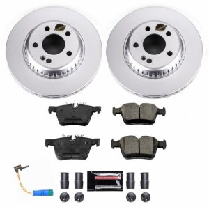 Mercedes-Benz C350e Brake Kit - Rear - PowerStop - Z23 Evolution Sport Coated Rotors + Carbon-Fiber Ceramic Pads - 2018 Mercedes-Benz C350e Brake Kit - Rear - PowerStop - Z23 Evolution Sport Coated Rotors + Carbon-Fiber Ceramic Pads - 2018