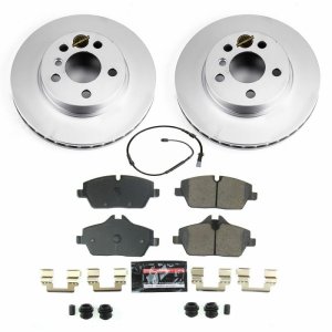 BMW i3 Brake Kit - Front - PowerStop - Z23 Evolution Coated Rotors + Carbon-Fiber Ceramic Pads - `14-`20 BMW i3 Brake Kit - Front - PowerStop - Z23 Evolution Coated Rotors + Carbon-Fiber Ceramic Pads - `14-`20