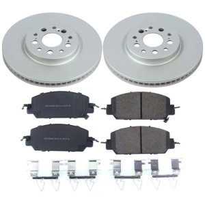Honda Clarity Brake Kit - Front - PowerStop - Z17 Evolution Geomet Coated Rotors + Low-Dust Ceramic Pads - `17-`19 Honda Clarity Brake Kit - Front - PowerStop - Z17 Evolution Geomet Coated Rotors + Low-Dust Ceramic Pads - `17-`19