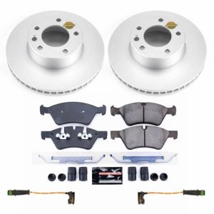 Mercedes-Benz G55 AMG Brake Kit - Front - PowerStop - Z23 Carbon-Fiber Ceramic Pads + Geomet Coated Rotors - `05-`10 Mercedes-Benz G55 AMG Brake Kit - Front - PowerStop - Z23 Carbon-Fiber Ceramic Pads + Geomet Coated Rotors - `05-`10