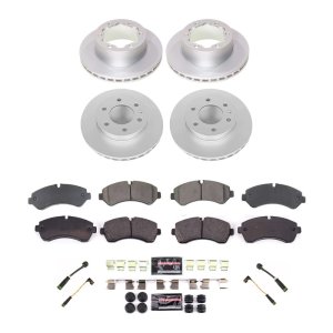 Mercedes-Benz Sprinter 4500 Brake Kit - Rear - PowerStop - Geomet Coated Rotors + Z23 Carbon-Fiber Ceramic Pads - `19-`20 Mercedes-Benz Sprinter 4500 Brake Kit - Rear - PowerStop - Geomet Coated Rotors + Z23 Carbon-Fiber Ceramic Pads - `19-`20