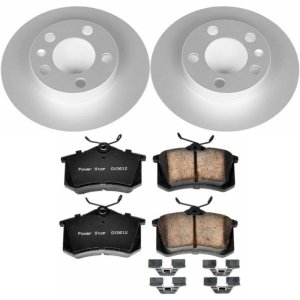 Volkswagen Beetle Brake Kit - Rear - PowerStop - Geomet Coated Rotors + Z23 Carbon-Fiber Ceramic Pads - `98-`10 Volkswagen Beetle Brake Kit - Rear - PowerStop - Geomet Coated Rotors + Z23 Carbon-Fiber Ceramic Pads - `98-`10