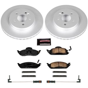 Mercedes-Benz ML320 Brake Kit - Front - PowerStop - Z23 Evolution Sport Coated Rotors + Carbon-Fiber Ceramic Pads - `98-`03 Mercedes-Benz ML320 Brake Kit - Front - PowerStop - Z23 Evolution Sport Coated Rotors + Carbon-Fiber Ceramic Pads - `98-`03
