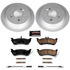 Mercedes-Benz ML320 Brake Kit - Rear - PowerStop - Geomet Coated Rotors + Z23 Carbon-Fiber Ceramic Pads - `98-`03 Mercedes-Benz ML320 Brake Kit - Rear - PowerStop - Geomet Coated Rotors + Z23 Carbon-Fiber Ceramic Pads - `98-`03