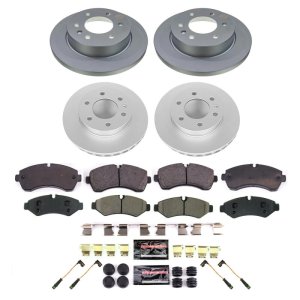 Ford Explorer Brake Kit - Front - PowerStop - Z17 Evolution Geomet Coated Rotors + Low-Dust Ceramic Pads - `20-`23 Ford Explorer Brake Kit - Front - PowerStop - Z17 Evolution Geomet Coated Rotors + Low-Dust Ceramic Pads - `20-`23