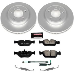 BMW 3 Series Brake Kit - Front - PowerStop - GEOMET Coated Rotors + Carbon-Fiber Ceramic Pads - `01-`05