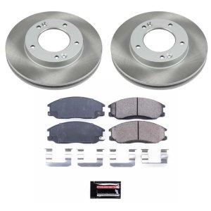 BMW 325xi Brake Kit - Front + Rear - PowerStop - High-Carbon Coated Rotors + Carbon-Fiber Ceramic Pads - `01-`05