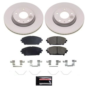 Mazda 3 Brake Kit - Front - PowerStop - Z17 Evolution Geomet Coated Rotors + Z17 Low-Dust Ceramic Pads - `19-`23 Mazda 3 Brake Kit - Front - PowerStop - Z17 Evolution Geomet Coated Rotors + Z17 Low-Dust Ceramic Pads - `19-`23