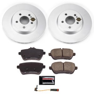 Mercedes-Benz S450 Brake Kit - Rear - PowerStop - Geomet Coated Rotors + Carbon-Fiber Ceramic Pads - `18-`20 Mercedes-Benz S450 Brake Kit - Rear - PowerStop - Geomet Coated Rotors + Carbon-Fiber Ceramic Pads - `18-`20