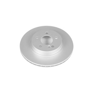 Mercedes-Benz E400 Brake Rotor (1) - Rear - PowerStop - Evolution Coated, High Carbon, GEOMET 360 - Silver - `13-`17