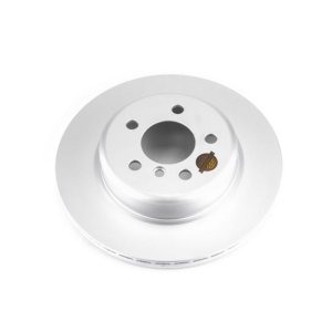 BMW 528 Brake Rotor (1) - Rear - PowerStop - Evolution High Carbon Geomet Coated - Silver - `11-`16