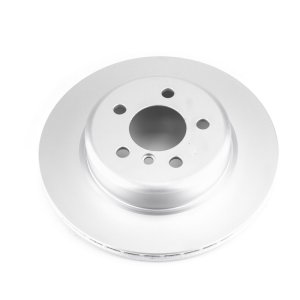 BMW ActiveHybrid 5 Brake Rotor (1) - Rear - PowerStop - Evolution High Carbon Geomet Coated - Silver - `12-`16