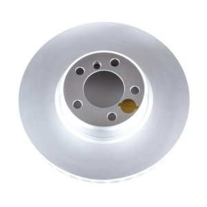 BMW 4 Series Brake Rotor (1) - Front - PowerStop - Evolution High Carbon Geomet Coated - Silver - `14-`16