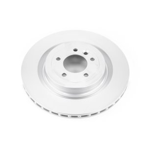 Land Rover Range Rover Brake Rotor (1) - Rear - PowerStop - Evolution Coated (High Carbon, GEOMET 360) - Silver - `13-`20