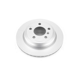 BMW 3 Series Brake Rotor (1) - Rear - PowerStop - Evolution High Carbon Geomet Coated Rotor - Silver - `13-`18